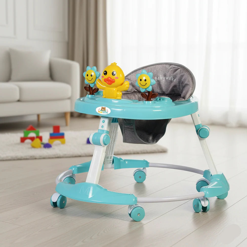 Shan Toys Imported Duck Theme Baby Walker with Interactive Toy Tray