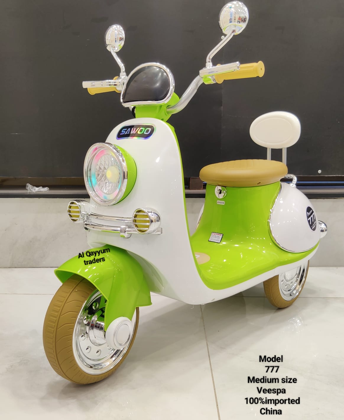Shantoys.pk🛵 Imported Medium Size Vespa for Kids – Model 777 | Stylish Ride-On Scooter | Shan Toys  Short SEO Title: Imported Kids Vespa 777 – Medium Size Stylish Ride-On Scooter | Shan Toys
